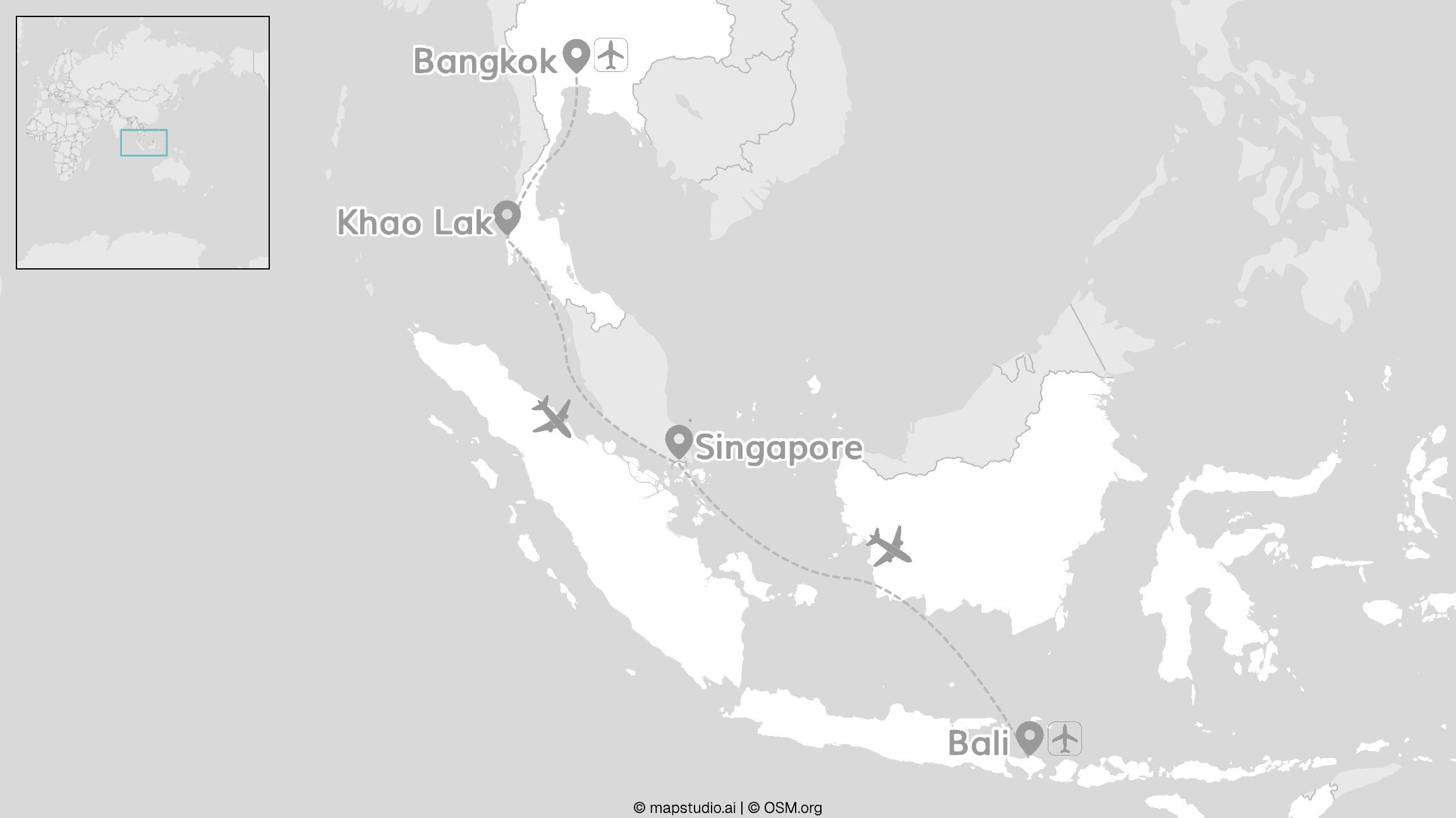Southeast Asia adventure: Thailand, Singapore and Bali